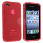   Clear Pink Hard Silicone Case Shield Compatible With iPhone 4 G 4th