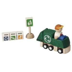  PlanToys Plan City Recycling Truck Set Vehicle Toys 