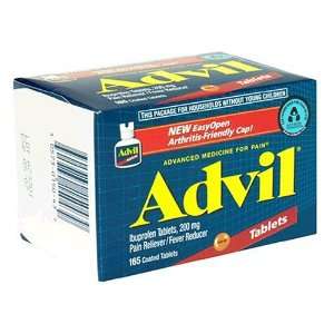Advil Ibuprofen, 200 mg, Coated Caplets 165 coated tablets