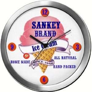  SANKEY 14 Inch Ice Cream Metal Clock Quartz Movement 