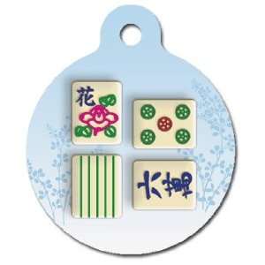  Mahjong Pet ID Tag for Dogs and Cats   Dog Tag Art Pet 