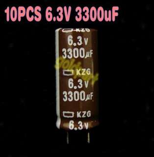 10pcs 6.3V 3300uF Motherboard Electrolytic Capacitors  