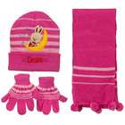 e4Hats Toddler Dream Knit Hat Gloves and Scarf Set   Dark Pink