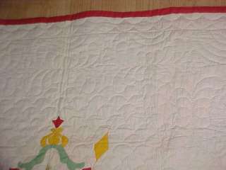 ANTIQUE CHILDS CRIB QUILT OLD KING COLE Lancaster Pa  