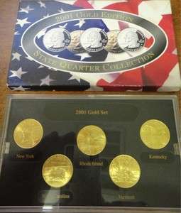 2001 Gold Edition Collection State Quarter Collection  