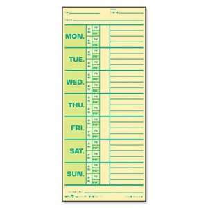 Weekly Time Cards for Pyramid Model 331 10 Printed 2 Sides   Weekly 