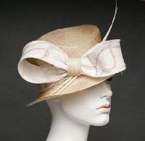 ANDRÉ ™ Ladies Ladys Alura Straw Sloped Crown Profile Brim Hat 