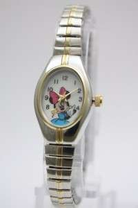   Disney Minnie Mouse Two Tone Stretch Collectible Watch MCK625  