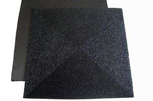 BLACK BEADED EMBROIDERED BACKED SQUARE 15 PLACEMATS  