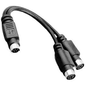  SF Cable, PS2 Keyboard and Mouse Splitter Cable Black 