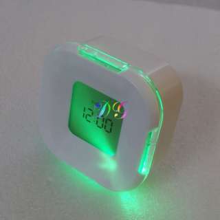 Four Sided Loud Alarm Grow LED Temperature Timer Clock  