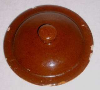   ~VALLAURIS French Cooking Pot w/ Lid~Terracotta~Glazed Earthernware