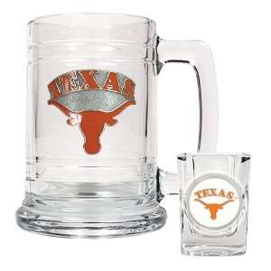  Texas Longhorns NCAA Beer Mug And Shot Glass Boilermaker 