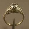 Antique Filigree Wedding Band/Engagement Ring Set (WS9)  