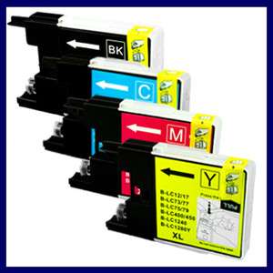 Pack Ink Cartridge for Brother LC75 LC 75 LC 75 MFC J825DW  
