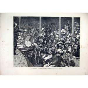   1871 Sketch Concert Poor Italians London Music Singing