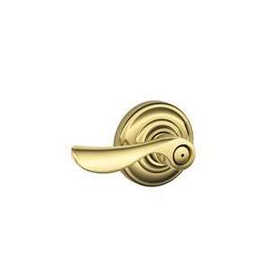  Schlage F40 605 Bright Brass Privacy Champagne Style Lever 
