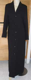 Black Turkish Jilbab Coat Abaya Hijab Islamic Dress Overgarment Lined 