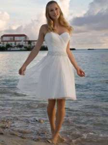 2011 New Sexy White/Ivory Short Wedding/Evening Dress  