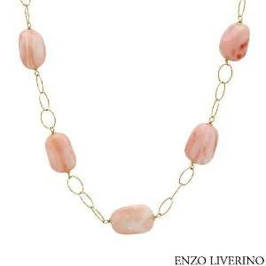   Gold Coral Ladies Necklace. Length 24 in. Total Item weight 42.8 g