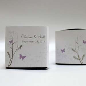 20 Butterfly Romance Printed Wrap Boxes Wedding Favors  