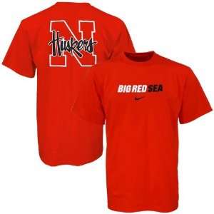   Nebraska Cornhuskers Red Rush the Field T shirt