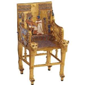 Egyptian Artifact from the Tomb of Tutankhamen Golden Throne  