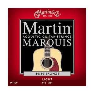  Martin M1100 Marquis 80/20 Bronze Light Acoustic Guitar 