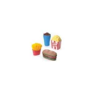  Sub/Fries/Popcorn and Shake Dog Toy   12 Pieces Pet 