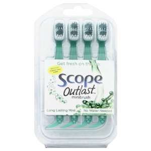  Scope Minibrush, Mint 4 minibrushes Health & Personal 