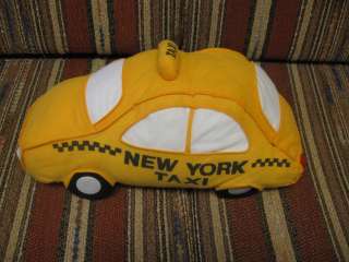 15 plush New York Taxi Cab Car Pillow, good condition  