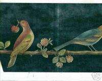 Country Birds On Branch With Fruit Wallpaper Border  