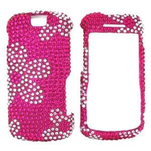   For Motorola Clutch Bling Hard Case Daisies Gems Pink Electronics