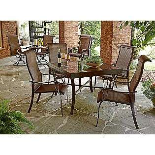 10 Pc. Dining Set with Expanding Table  La Z Boy Outdoor Living Patio 