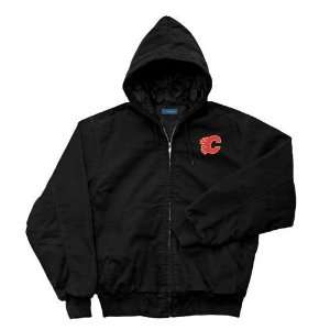  Calgary Flames Cumberland Full Quilt Lined Hooded Jacket 