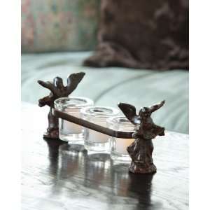  Jan Barboglio Arcangel Saddle with 3 Glass Votives