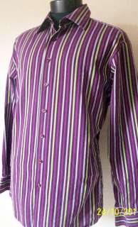 THOMAS PINK Man Lovely Striped Slim fit Dress Shirt size 17/43cm 