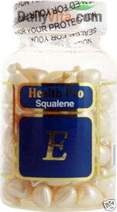Bottle of Squalene Vitamin E Skin Oil Facial Oil, 90 Capsule, FRESH 
