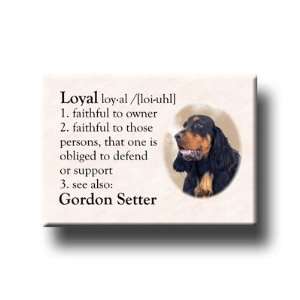    Gordon Setter Dictionary Loyal Fridge Magnet 