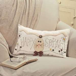  Happy Spring Pillow   Party Decorations & Room Decor 