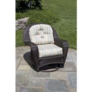   Swivel Glider Lounge Chair Fabric Spectrum Mist Patio, Lawn & Garden