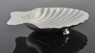   Vintage Tiffany & Co Sterling Silver Seashell Dish Tray Bowl Plate