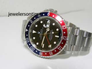 Rolex SS GMT Master II ref 16710 T serial 1996 with papers 2yr 