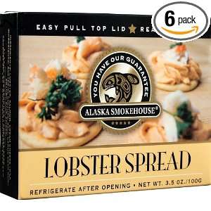 Alaska Smokehouse Lobster Spread Serving Design, 3.5 Ounce Boxes (Pack 