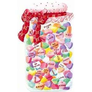   Valentines Day Greeting Card   Candy Hearts