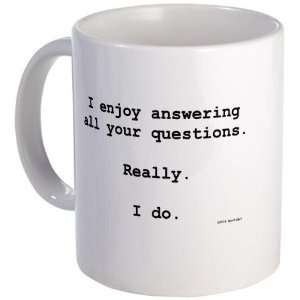Enjoy Answering Funny Mug by   Kitchen 