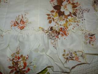 Vintage COUNTRY FLOWERS Pillow SHAMS 3pc Aberdeen 20x26  