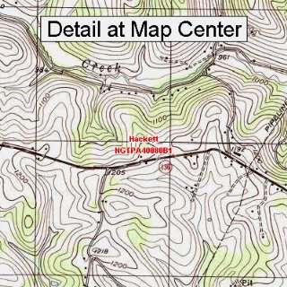  USGS Topographic Quadrangle Map   Hackett, Pennsylvania 