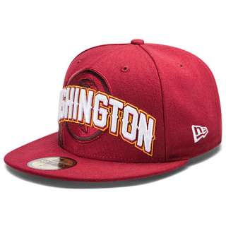 Mens New Era Washington Redskins Draft 59FIFTY® Structured Fitted 