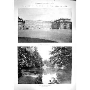  1900 MONZA ROYAL PALACE LAKE GARDENS KING ITALY